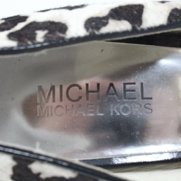 Michael Kors Womens Size 9 M Leopard Print Calf Hair Lonna Pumps Heels Platform - Picture 14 of 14